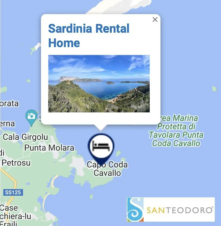 Appartement San Teodoro Punta Est Ampio Trilocale Vista Mare à Cap Coda Cavallo Italie